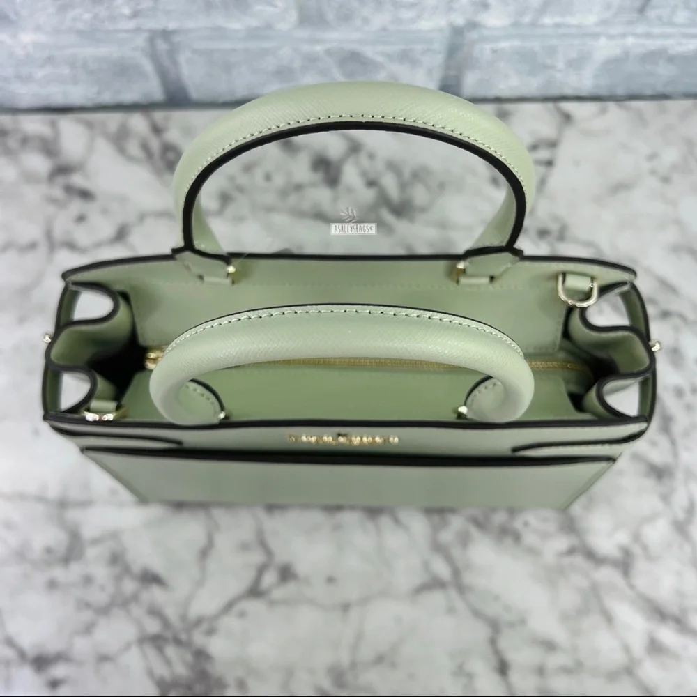 Kate Spade Staci Sage Bundle Green Medium Satchel Crossbody - Picture 4 of 10